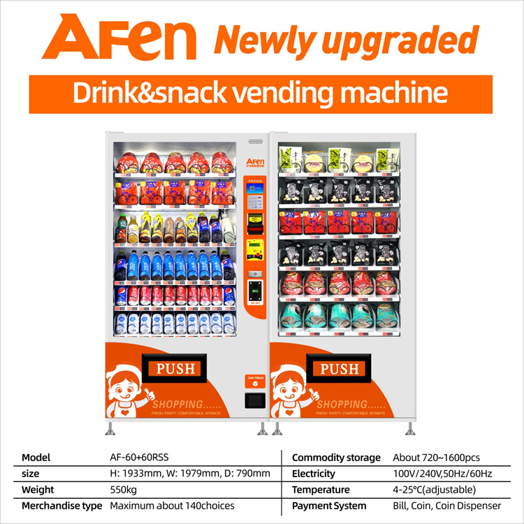 AF-60+60RSS snackautomat